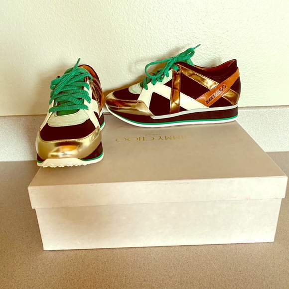 NWT *Rare* JIMMY CHOO LONDON Sneakers - Picture 1 of 9